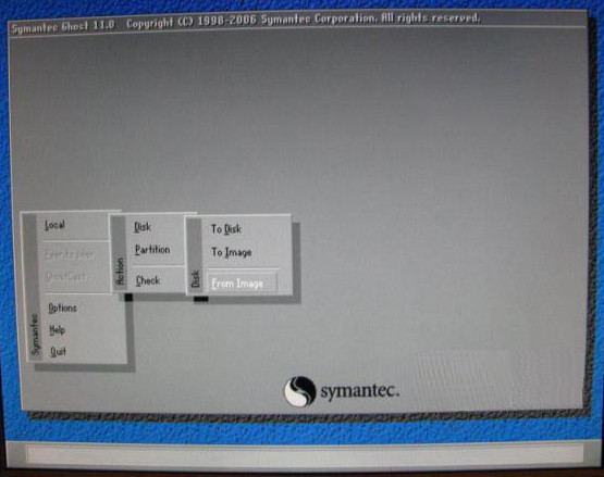 Ghost, restore image