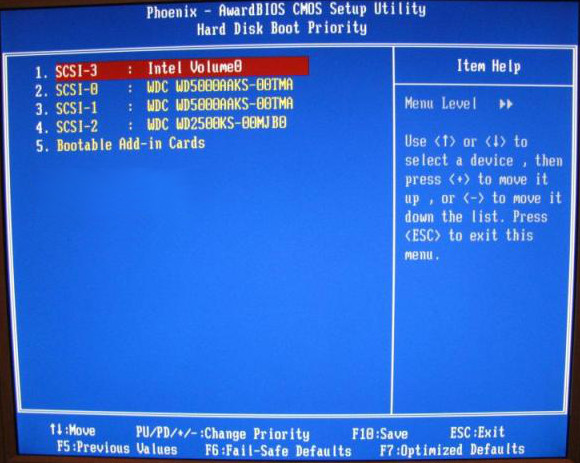 Setting previous boot sequence